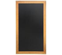 Securit 56 x 100cm Lacquered Finish Long Wall Chalk Board - Teak