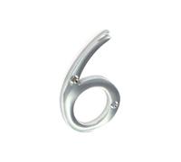 Securit 6 Chrome Door Number in Silver Securit Silver