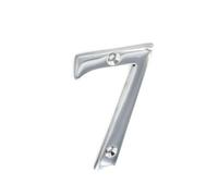 Securit 7 Chrome Door Number Chrome (75mm)