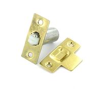 Securit Adjustable Roller Ball Door Catch - Polished Brass