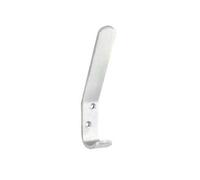 Securit Aluminium Coat Hook (Pack Of 2) Silver (One Size)