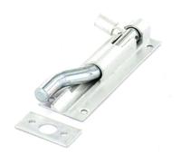 Securit Aluminium Necked Door Bolt in Silver Securit Silver