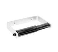 Securit Aluminium Toilet Roll Holder Silver/black (135mm)