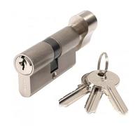 Securit Anti-Bump Euro Thumbturn Cylinder 35/35 (70mm) Nickel With 3 Keys