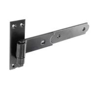 Securit Bands & Hooks Flat - Black, 250mm / 10" - Pack Of 2 - Gate & Shed Door Hinges - Heavy Duty Black Hardware Door Band Hook