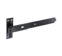 Securit Bands & Hooks Flat - Black, 300mm / 12" - Pack Of 2 - Gate & Shed Door Hinges - Heavy Duty Black Hardware Door Band Hook
