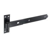 Securit Bands & Hooks Flat - Black, 450mm / 18" - Pack Of 2 - Gate & Shed Door Hinges - Heavy Duty Black Hardware Door Band Hook