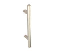Securit Bar Nickel Plated Cupboard Handle (Pack Of 2) Silver (192mm X 12mm)