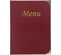 Securit Basic Menu Holder Freestanding Rectangular 23.5 (W) x 0.8 (D) x 31 (H) cm Red