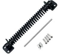 Securit Black Adjustable Spring Gate And Door Closer 250mm (10") - Black