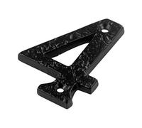 Securit Black Cast Iron Antique House Front Door Numbers 0-9 4
