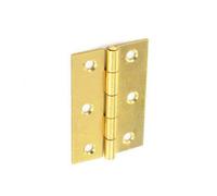 Securit Br Plated Butt Hinges (Pack Of 2) Gold (One Size)