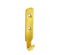 Securit Br Plated Picture Hooks (Pack Of 2) Gold (One Size)
