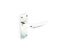 Securit Bradford Aluminium Latch Handles Pack of 2 in Silver Securit Silver