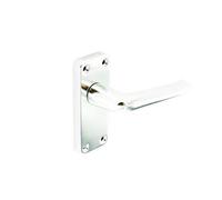 Securit Bradford Aluminium Latch Handles Pack of 2 in Silver Securit Silver