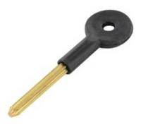 Securit Brass Bolt Key in Black Securit Black