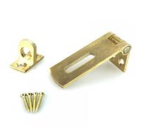 Securit Brass Cabinet Hasp & Staple 38mm