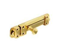 Securit Brass Door Bolt in Gold Securit Gold