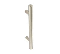Securit Brushed Nickel Cupboard Handle Pack of 2 in Silver Securit Silver