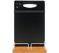 Securit Chalkboard Freestanding Rectangular 22 (W) x 20 (D) x 34.5 (H) cm Black