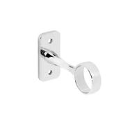 Securit Chrome Centre Bracket (Pack Of 2) Silver (19mm)