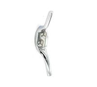 Securit Chrome Cleat Hook Silver (75mm)