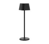 Securit Cordless Water Resistant Table Lamp (Georgina), dimmable with Integrated LED and Battery inc Quick Connect Magnetic Charging Cable (Black)