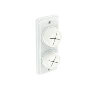 Securit Double Towel Holder White (One Size)