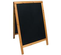 Securit Duplo Pavement Chalk Board, Lacquered Teak Finish, 55x85cm (SBDW-TE-85)