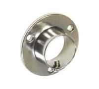 Securit End Socket Screw - Brushed Nickel, 25mm - Pack Of 2 - Wardrobe Rail End Support Fixings - Secure Closet Rod Holders