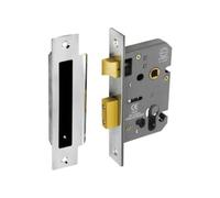 Securit Euro Nickel Plated Mortice Sash Lock Grey (63mm)