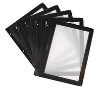 Securit H747 A4 Menu Holder Insert, Black, Pack of 5