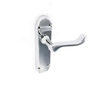 Securit Latch Handle (Pack Of 2) Silver (One Size)