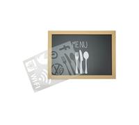 Securit Liquid Chalk Marker Stencil Set Plastic (Pack of 6) SECSTN-5