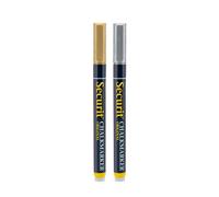 Securit Liquid chalkmarker gold and silver - 1-2mm Nib - Set of 2 22.5 x 8 x 1.2 cm