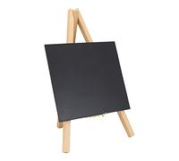 Securit Mini Chalkboard Sign with Wooden Easel Stand, Mini Blackboard Sign, Easel Chalkboard for Wedding Table Number or Birthday with Chalkmarker Included