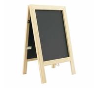 Securit Mini Pavement A5 Chalkboard/Poster Holder, Plain Lacquered Wood (SBS-B-MNI)