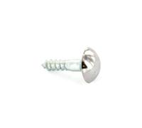 Securit Mirror Screw (Pack Of 4) Silver (20mm)
