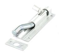Securit Necked Aluminium Door Bolt Silver (75mm)