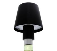 Securit Pack of 3 Paris Bottle top Stageless Dimmable Table lamp, Two attachments Included (Cork and Cap), Indoor and Outdoor use. Easy Magnetic Charging Cable Included.