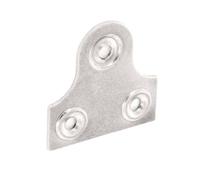 Securit Plain Zinc Plated Glass & Mirror Fasteners in Silver Securit Silver