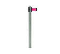 Securit Retractable barrier pole (ex ase) - Red nylon tape (210cm)