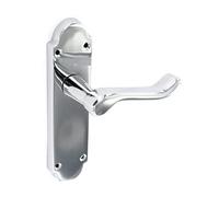 Securit Richmond Chrome Latch Handles (Pair) - 170mm