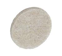 Securit Round Felt Furniture Pad (Pack Of 4) Natural (L)