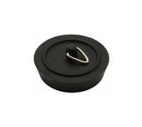 Securit Rubber Bath Plug Black (One Size)