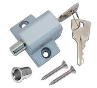 Securit S1052 Patio Door or Window Lock Security Bolt Aluminium Silver