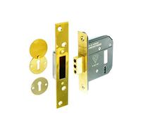Securit S1795 5 Lever Dead Lock BS3621 Brass 75mm Pack of 1
