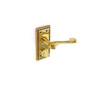 Securit S2103 Georgian Brass Privacy Handles 105mm