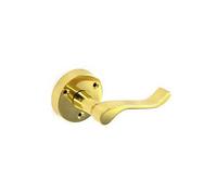 Securit S2217 Victorian Brass Round Rose Latch Handle 60mm