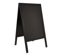 Securit SBSBL120 Duplo pavement chalkboard with lacquered pinewood frame.